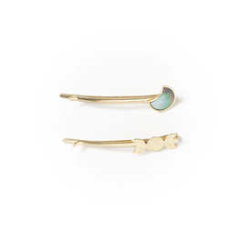 India Set of 2 Hair Clips, India