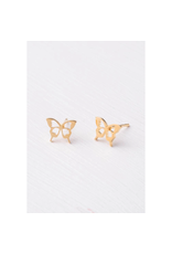 China Tranquil Butterfly Studs, China