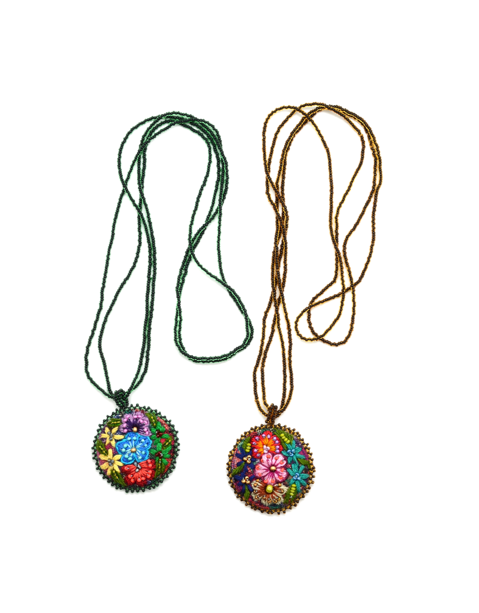 Guatemala CLEARANCE Corte Flower Necklace, Guatemala