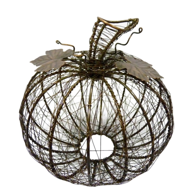 CLEARANCE Bronze Wire Pumpkin
