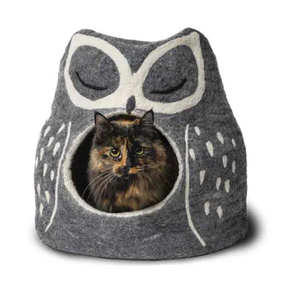 Nepal Cat Cave - Felt Grey Owl