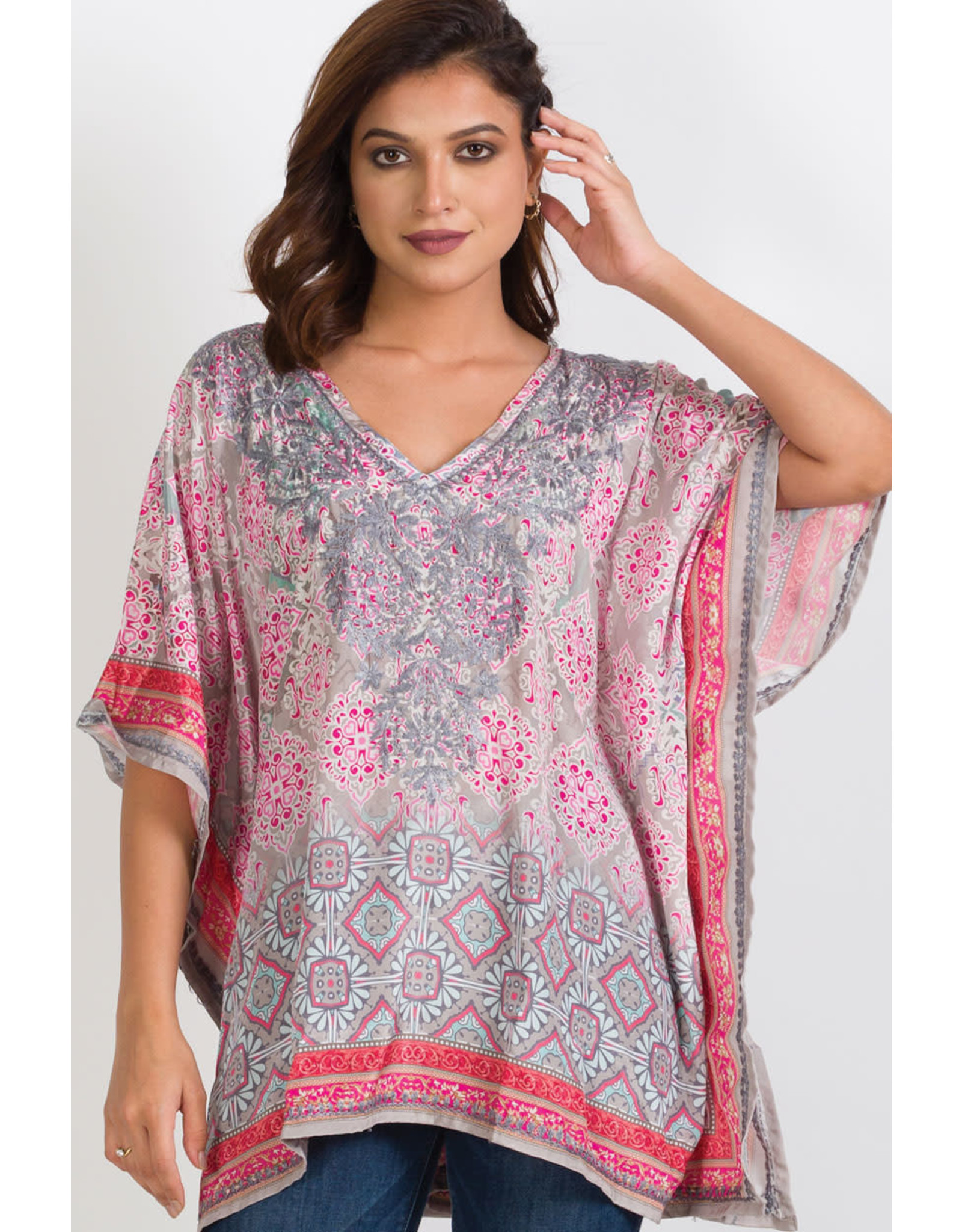 India Embroidered Tunic Top, India