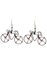 Kenya Recycled Wire Bicycle Earrings