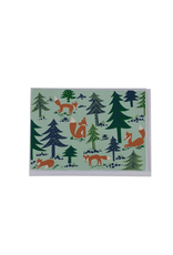 India Foxy Evergreen Greeting Card, India