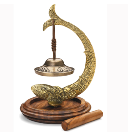 India Lucky Fish Table Chime w/ Striker, India