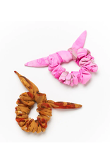 India Set of 2 Scrunchies w/ Bows, India