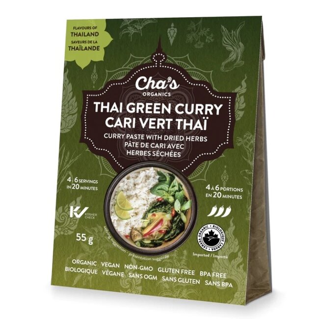 Cha's Organics Thai Green Curry 55g