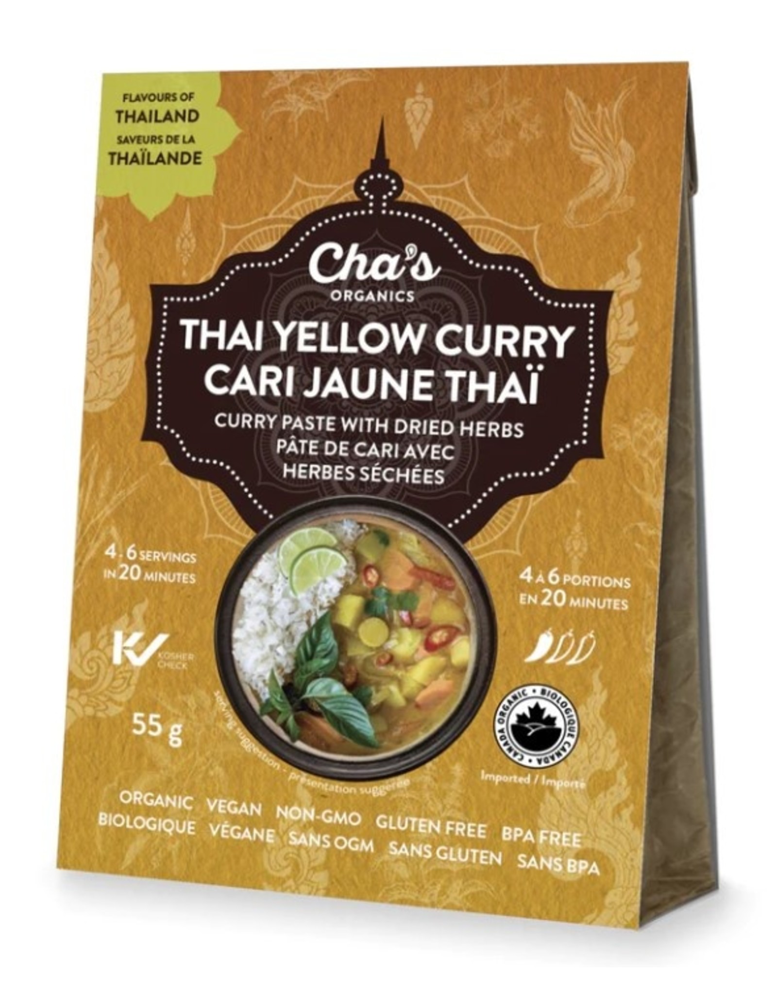 Sri Lanka Cha's Organics Thai Yellow Curry 55g