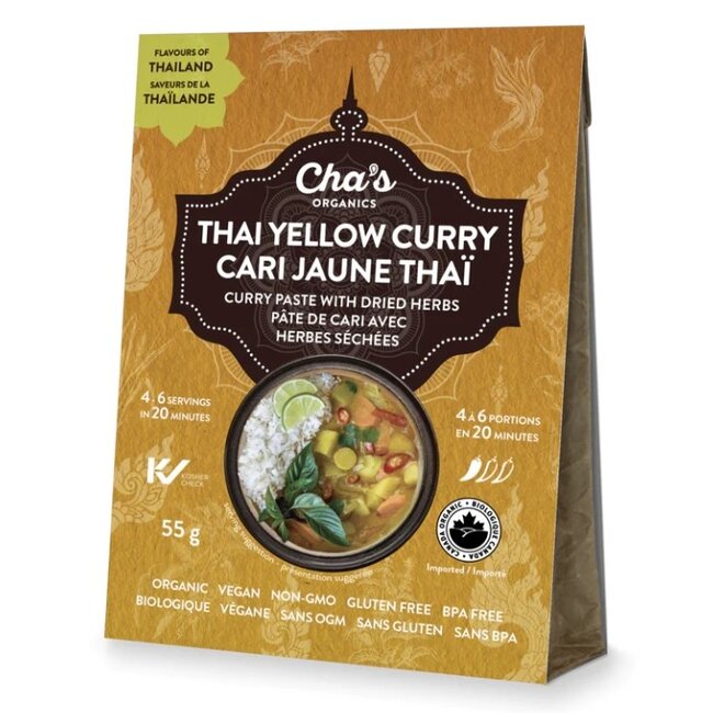 Cha's Organics Thai Yellow Curry 55g