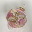 Blown Glass Ornament - Pink Carousel