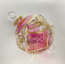 Blown Glass Ornament - Pink Carousel