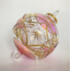 Blown Glass Ornament - Pink Carousel