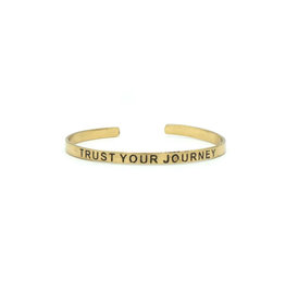 India Trust Your Journey Brass Cuff, India