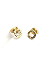 India Simple Circle Stud Earrings - Brass, India