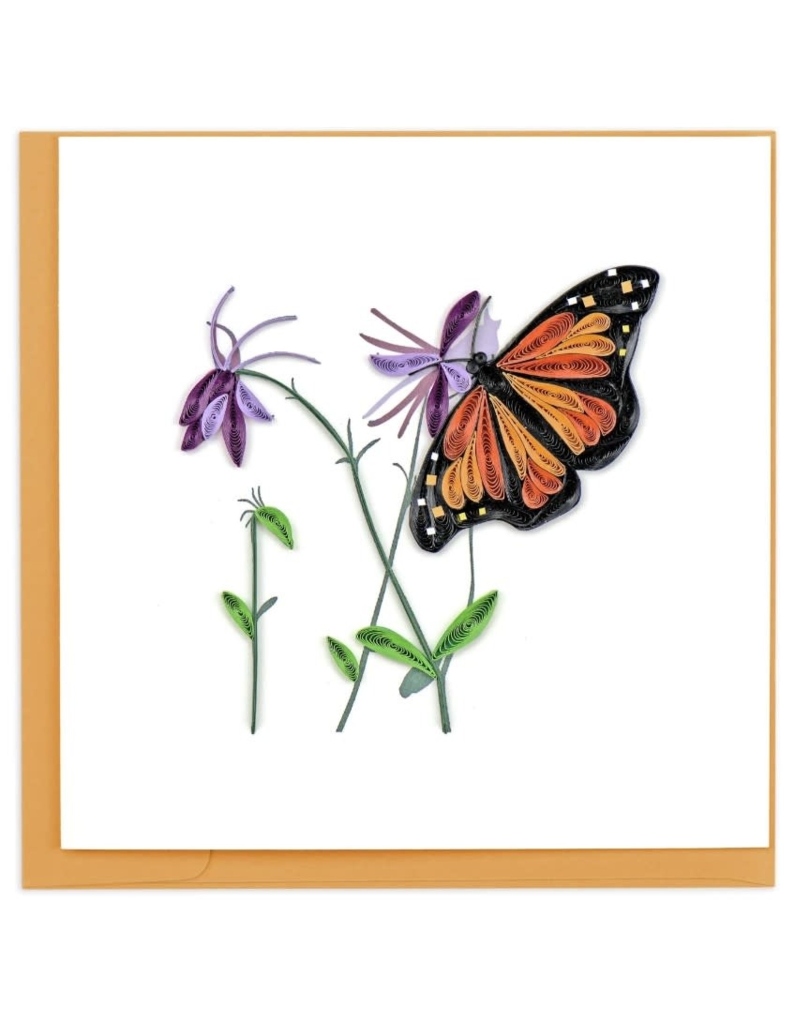 Vietnam Quilled Monarch Butterfly Card, Vietnam