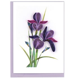 Vietnam Quilled Iris Mini Card, Vietnam