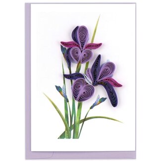 Vietnam Quilling Card Mini - Iris Flower