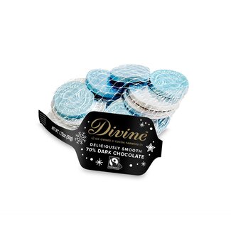 Ghana Divine 70% Dark Chocolate Coins 50g