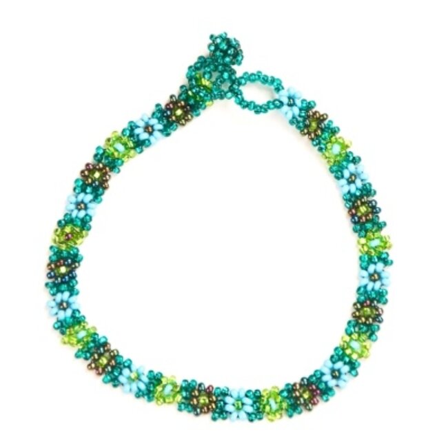 Beaded Flower Bracelet