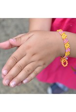 Guatemala Kids' Beaded Flower Bracelet, Guatemala
