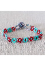 Guatemala Kids' Beaded Flower Bracelet, Guatemala