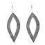 Earrings  - Leather Oval