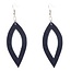 Earrings  - Leather Oval