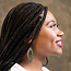 Earrings  - Leather Oval