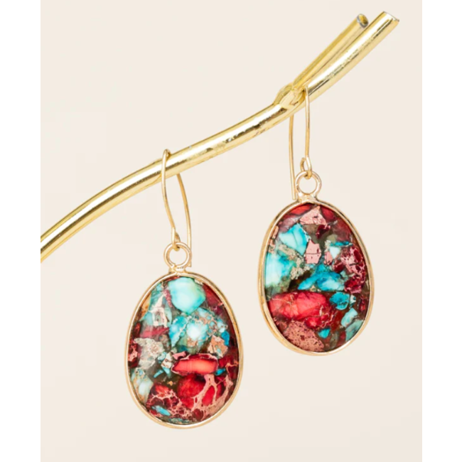 Mosaic Jasper Earrings