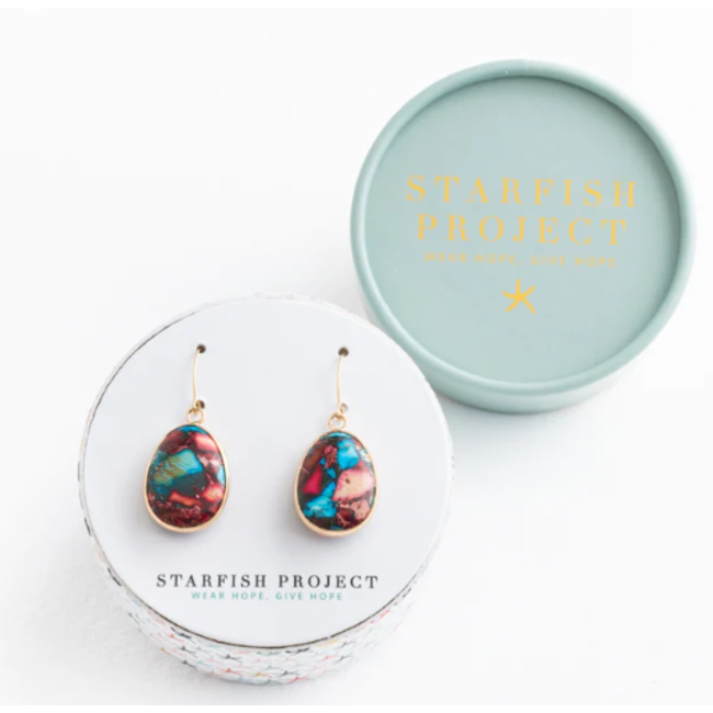 Mosaic Jasper Earrings