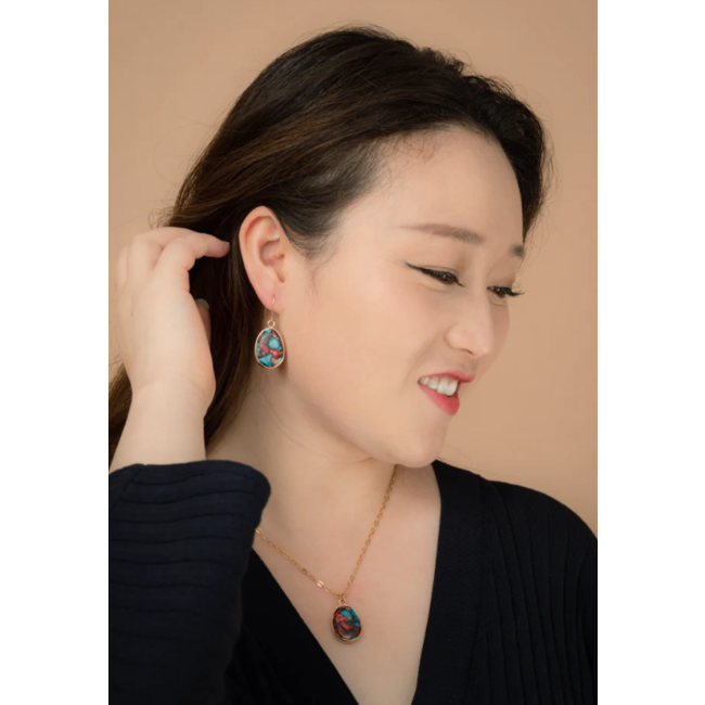 Mosaic Jasper Earrings