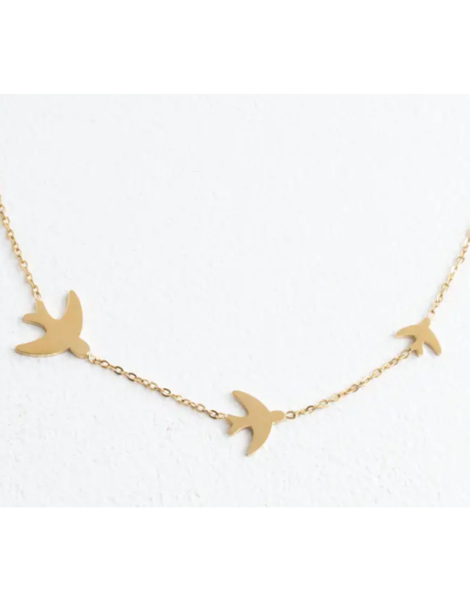 China Sparrow Necklace - Gold, China