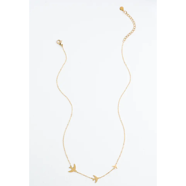 Sparrow Necklace - Gold