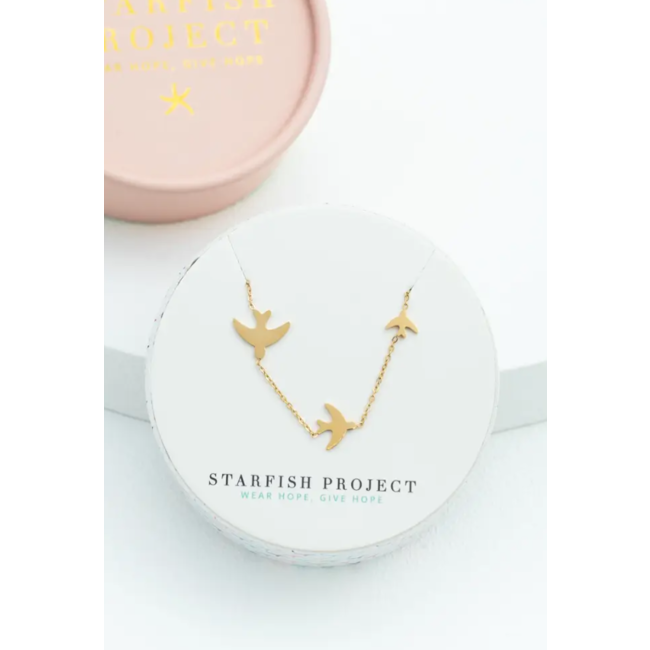 Sparrow Necklace - Gold