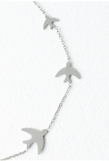 China Sparrow Necklace - Stainless Steel, China