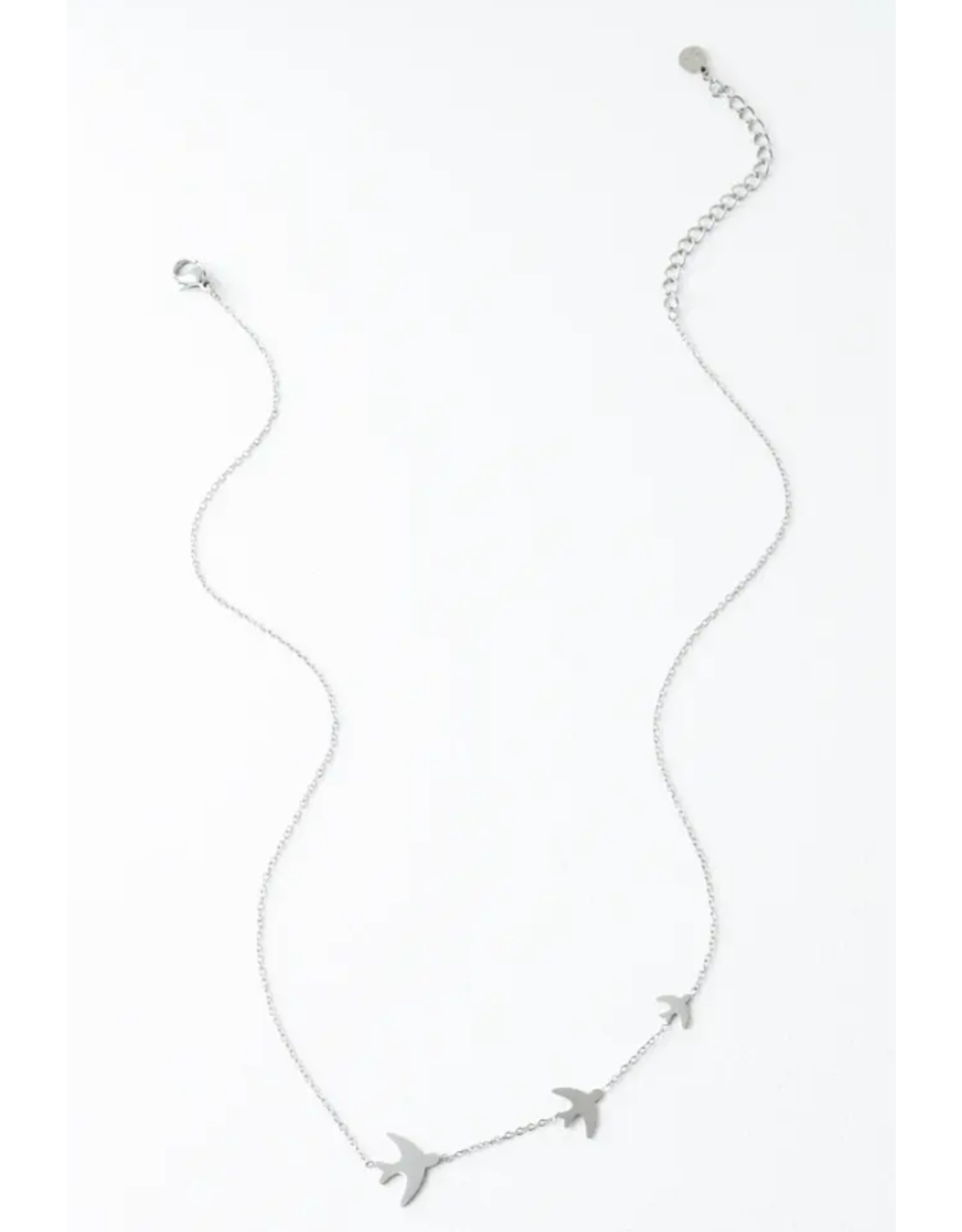 China Sparrow Necklace - Stainless Steel, China