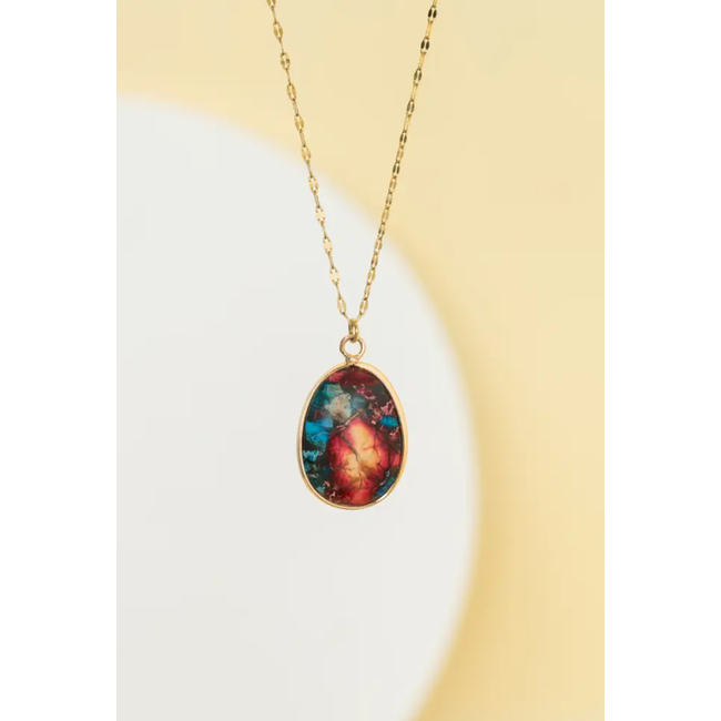 Mosaic Jasper Necklace