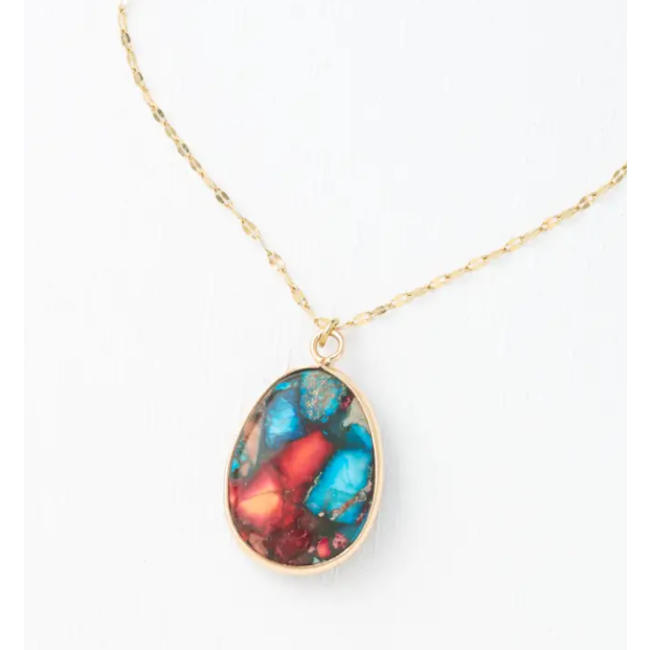 Mosaic Jasper Necklace
