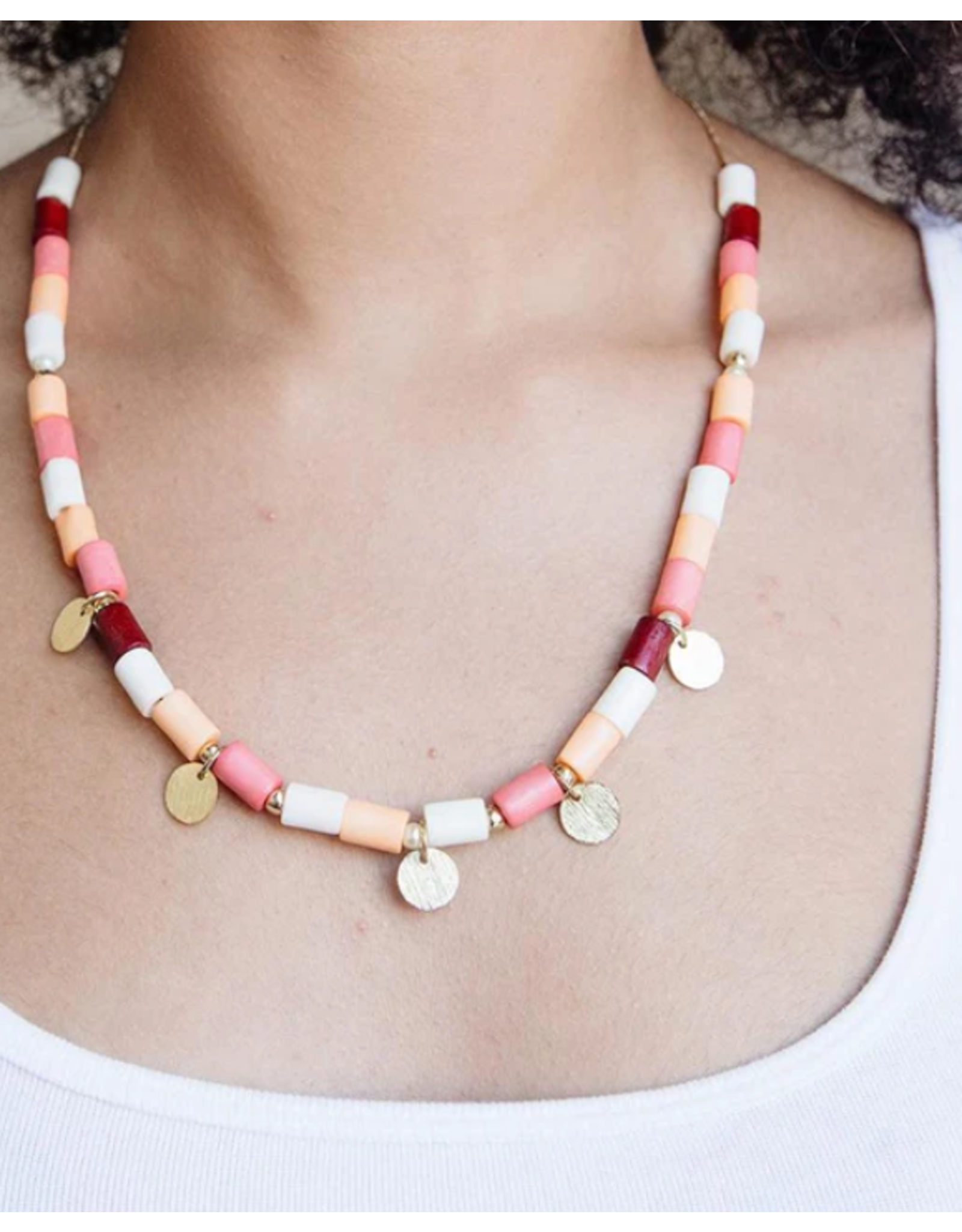 India Emily Necklace (Coral), India