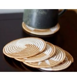 Rwanda Hand Woven Coasters (set of 4), Rwanda