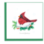 Vietnam Quilled Card - Snowy Cardinal