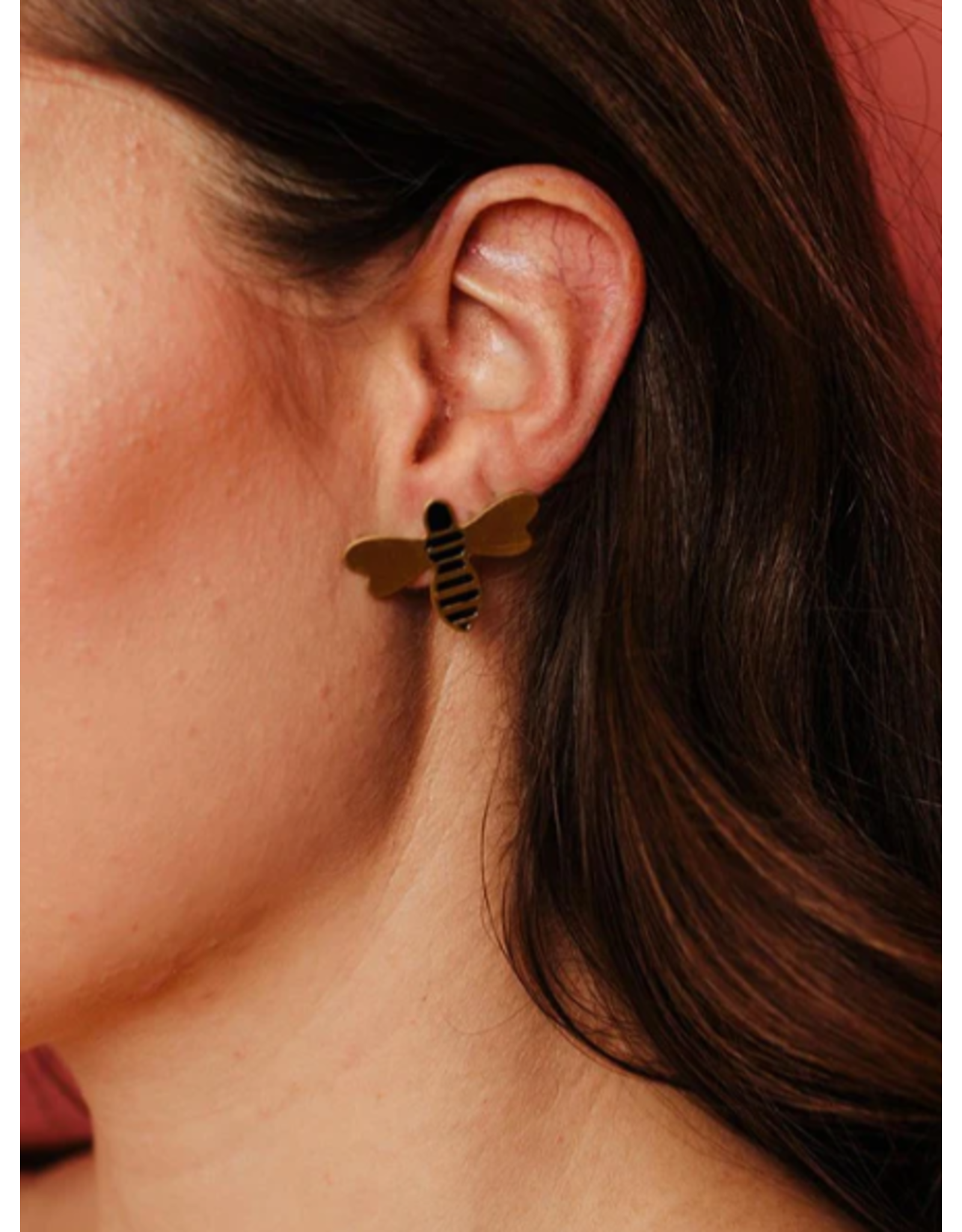 India Honey Bee Stud Earrings, India