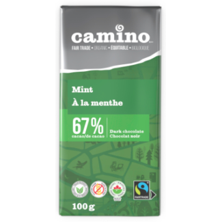 Canada Camino 67% Mint Dark Chocolate Bar 100g