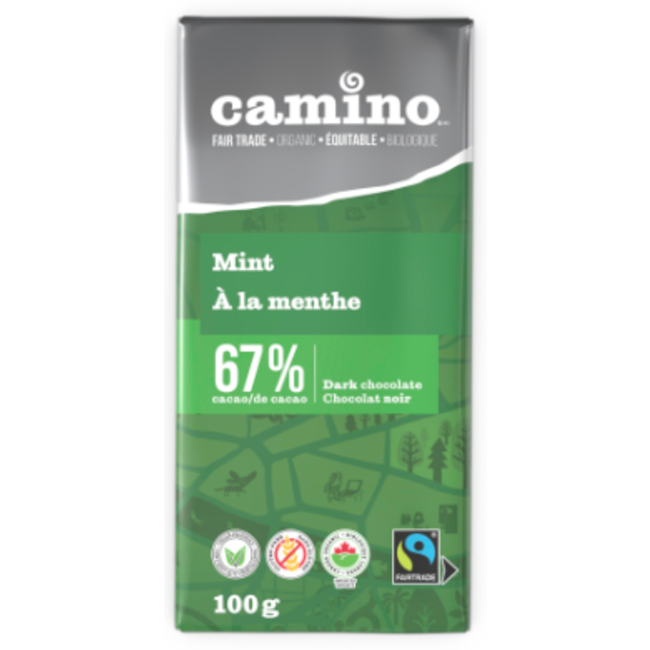 Camino Mint 67% Dark Chocolate Bar 100g