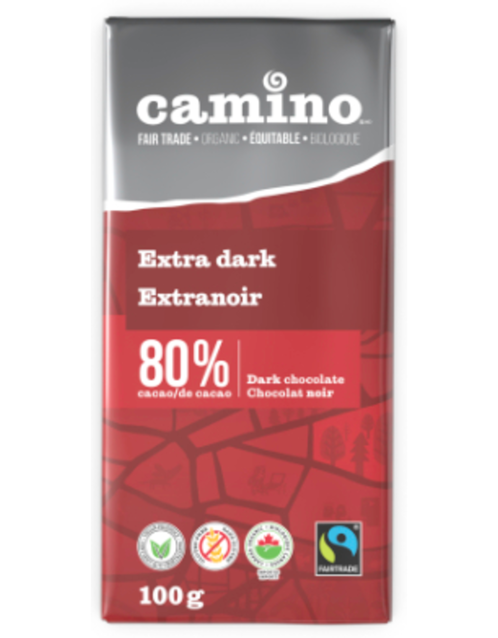 Camino 80% Dark Chocolate Bar 100g