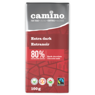 Canada Camino 80% Dark Chocolate Bar 100g