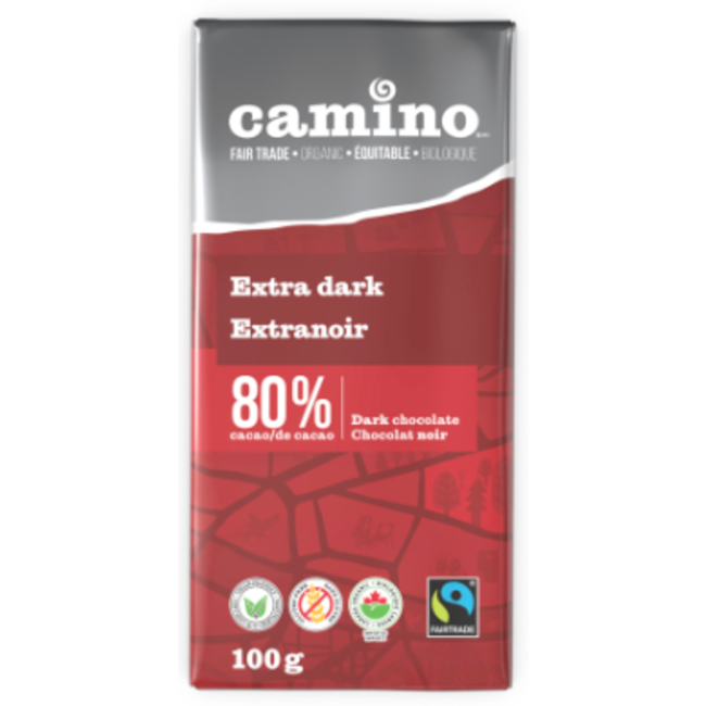Camino 80% Dark Chocolate Bar 100g
