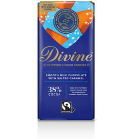 Ghana Divine Toffee & Sea Salt 38% Milk Chocolate Bar 85g