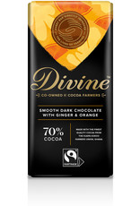 Ghana Divine Ginger & Orange 70% Dark Chocolate 85g
