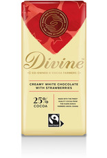 Ghana Divine Strawberries 25% White Chocolate Bar 85g
